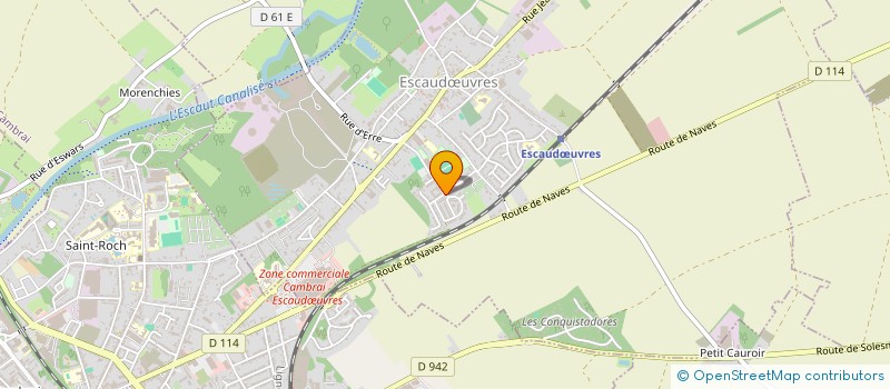 localisation de l'entreprise JUDO JUJITSU D ESCAUDOEUVRES  ESCAUDUVRES