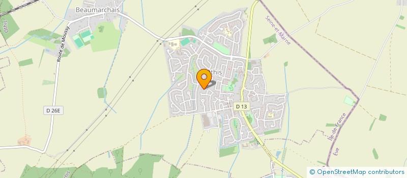 localisation de l'entreprise JUDO JUJITSU OTHIS BEAUMARCHAIS  OTHIS
