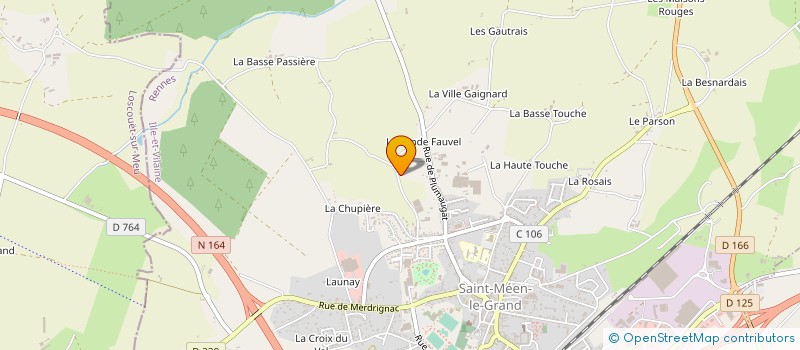 localisation de l'entreprise JUDO-JUJITSU-TAISO SAINT MEEN LE GRAND OBJECTIF 2015  SAINT-MEEN-LE-GRAND