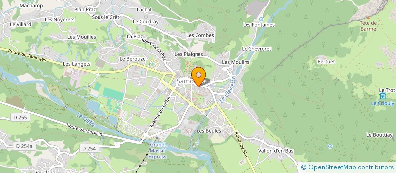 localisation de l'entreprise JUDO JUJITSU VALLEE DU GIFFRE à SAMOENS