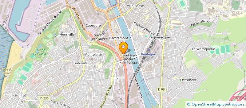 localisation de l'entreprise JUDO KAN CLUB à BOULOGNE-SUR-MER