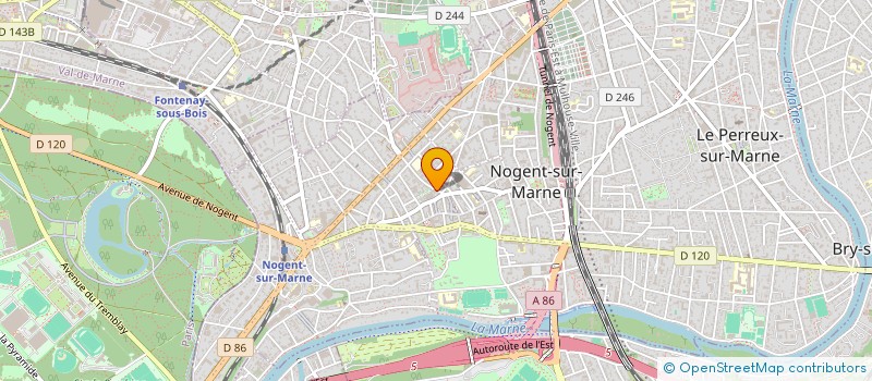 localisation de l'entreprise JUDO KANO CLUB DE NOGENT à NOGENT-SUR-MARNE