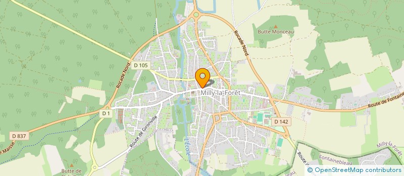 localisation de l'entreprise JUDO KARATE CLUB MILLY LA FORET  MILLY-LA-FORET