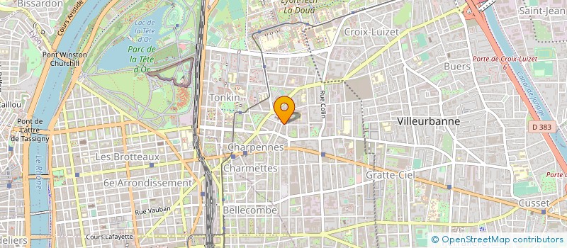 localisation de l'entreprise JUDO KARATE LE SAMOURAI  VILLEURBANNE