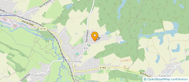 localisation de l'entreprise JUDO KWAI JONCHEREY  JONCHEREY