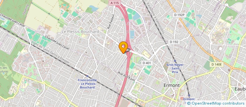 localisation de l'entreprise JUDO LE PLESSIS BOUCHARD  LE PLESSIS-BOUCHARD