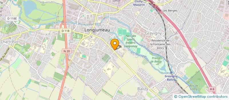 localisation de l'entreprise JUDO LONGJUMEAU 91 à LONGJUMEAU