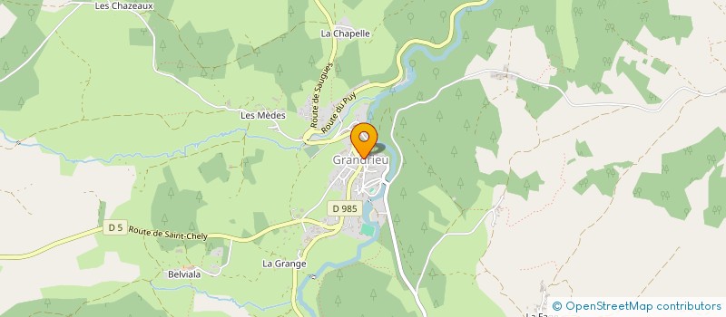 localisation de l'entreprise JUDO MARGERIDE  GRANDRIEU