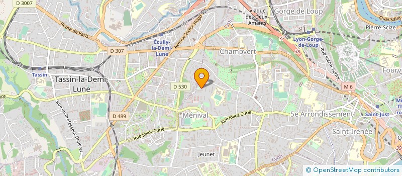 localisation de l'entreprise JUDO MOUV' à LYON