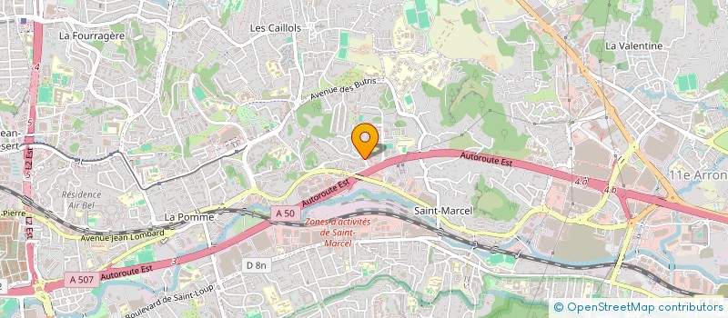 localisation de l'entreprise JUDO RYU à MARSEILLE 11EME