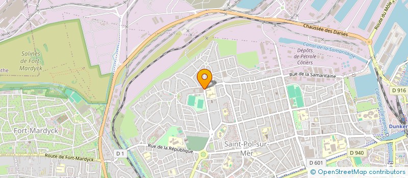 localisation de l'entreprise JUDO SAINT POL SUR MER  DUNKERQUE