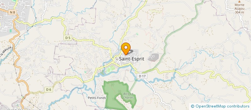 localisation de l'entreprise JUDO SHIN GHI TA DE LA MARTINIQUE à SAINT ESPRIT