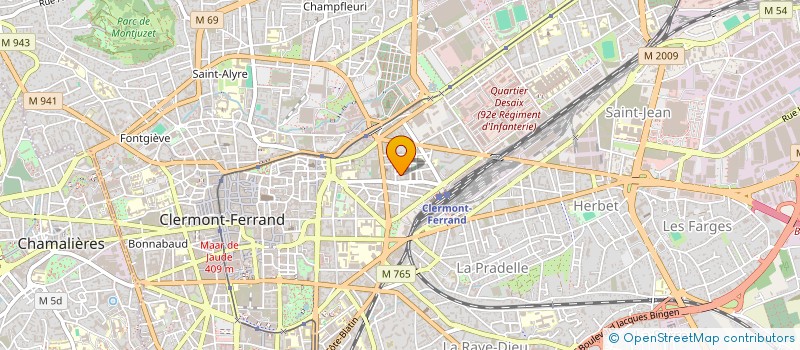 localisation de l'entreprise JUDODIE  CLERMONT-FERRAND