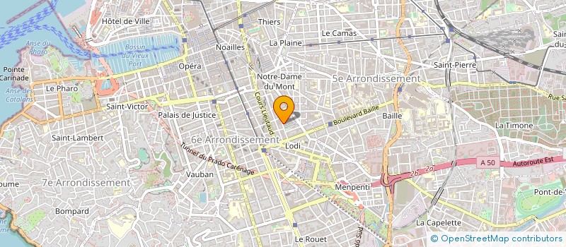 localisation de l'entreprise JUDOMER à MARSEILLE