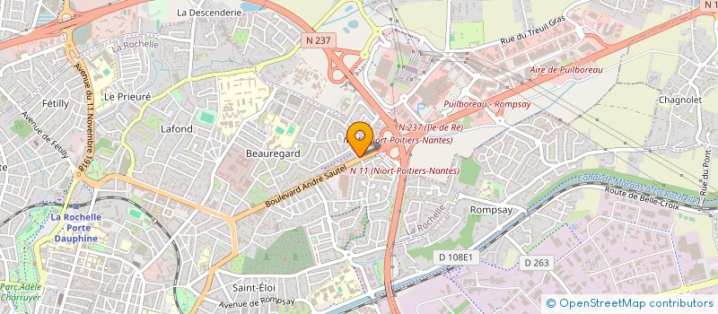 localisation de l'entreprise JUDONA  LA ROCHELLE