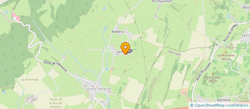 localisation de l'entreprise JUDOVAR  SAINTE-HELENE