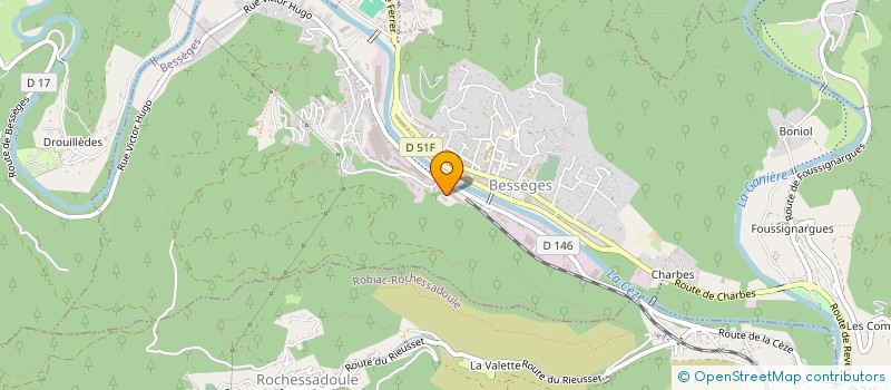 localisation de l'entreprise JUDY  BESSEGES