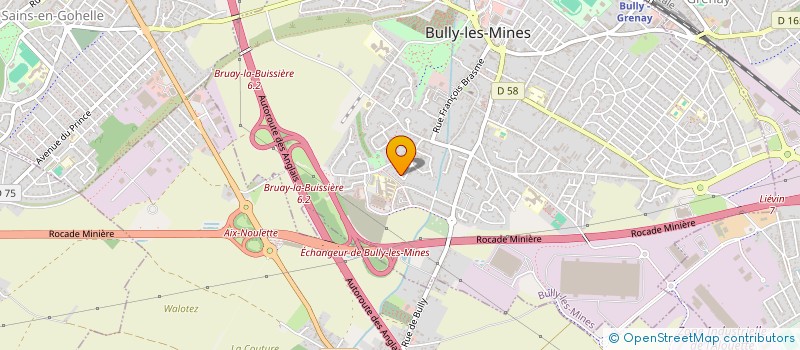 localisation de l'entreprise JUDY GAVROCHE  BULLY-LES-MINES