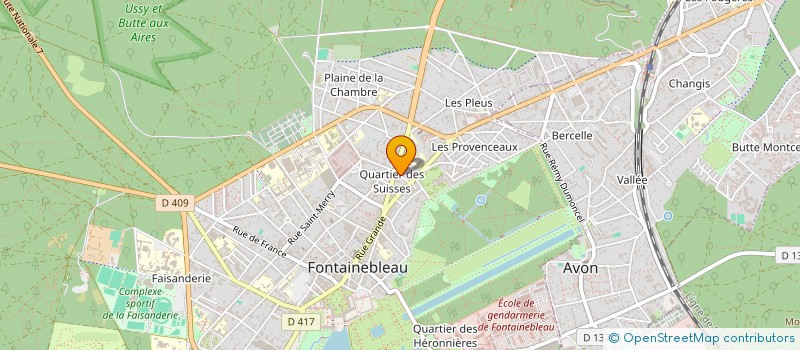 localisation de l'entreprise JUELAN à FONTAINEBLEAU