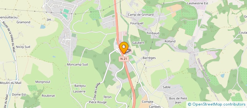 localisation de l'entreprise JUELIATTE  PUJOLS