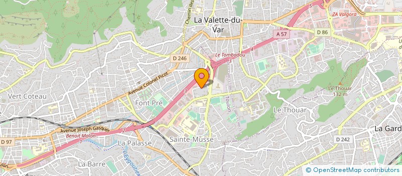 localisation de l'entreprise JUES  TOULON