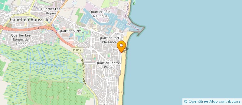 localisation de l'entreprise JUFA à CANET-EN-ROUSSILLON