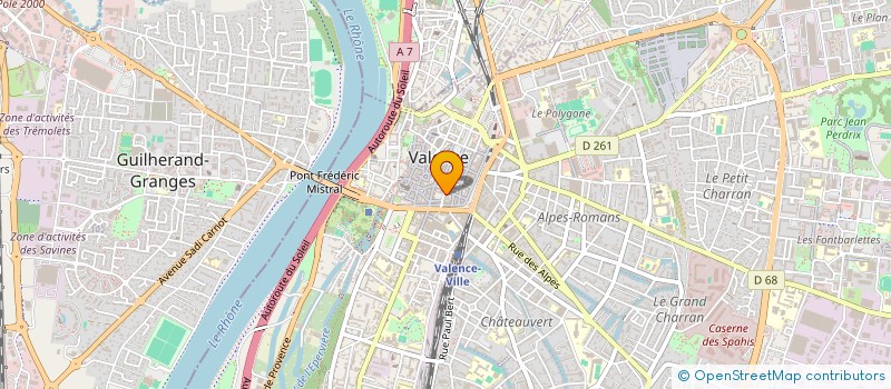 localisation de l'entreprise JUFA à VALENCE