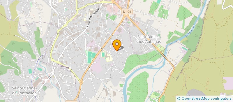 localisation de l'entreprise JUFAMAFLO I à AUBENAS