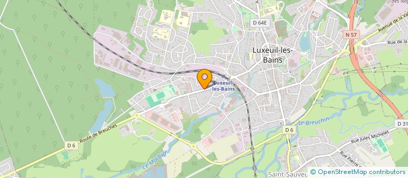 localisation de l'entreprise JUFEATLUX  LUXEUIL-LES-BAINS