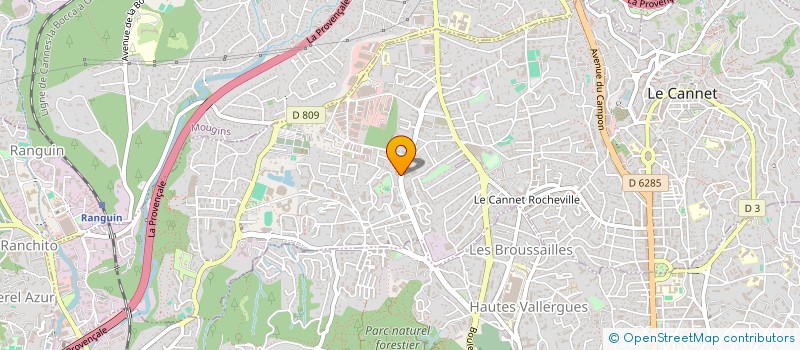 localisation de l'entreprise JUFFIN à LE CANNET