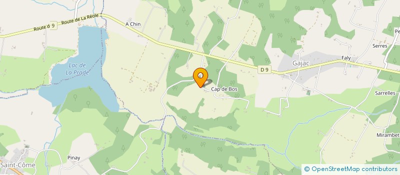 localisation de l'entreprise JUFI  GAJAC