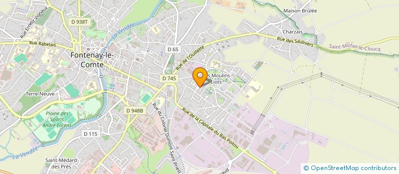 localisation de l'entreprise JUFLO  FONTENAY-LE-COMTE