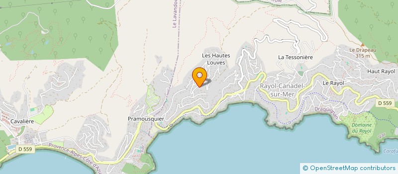 localisation de l'entreprise JUFRA à RAYOL-CANADEL-SUR-MER