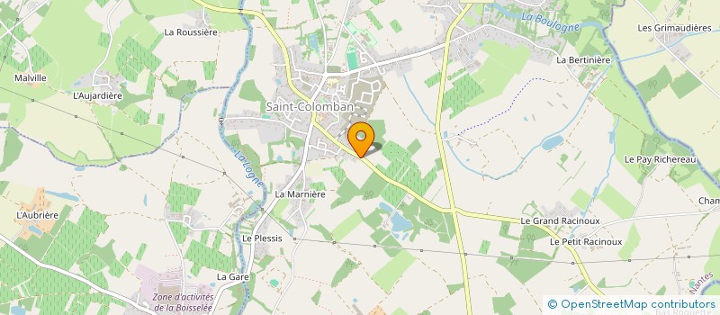 localisation de l'entreprise JUGABL1  SAINT-COLOMBAN