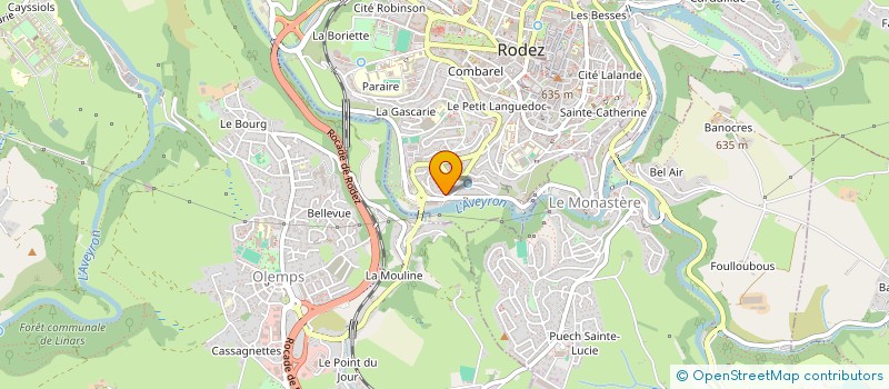 localisation de l'entreprise JUGAFAU  RODEZ