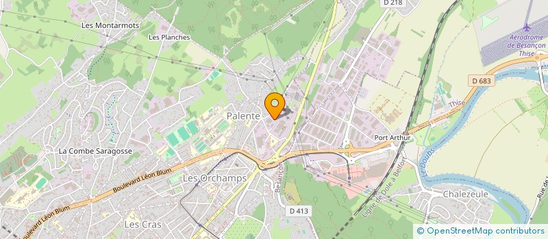 localisation de l'entreprise JUGALINE à BESANCON