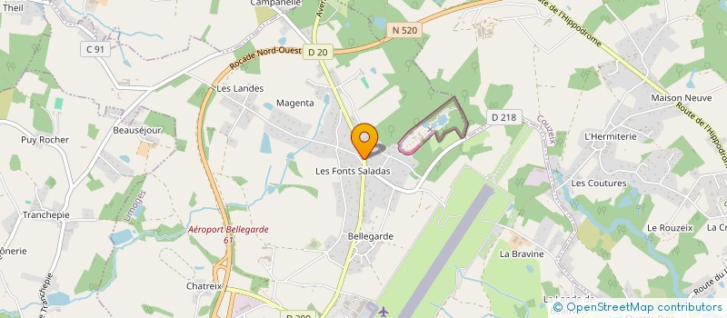 localisation de l'entreprise JUGAREM à LIMOGES