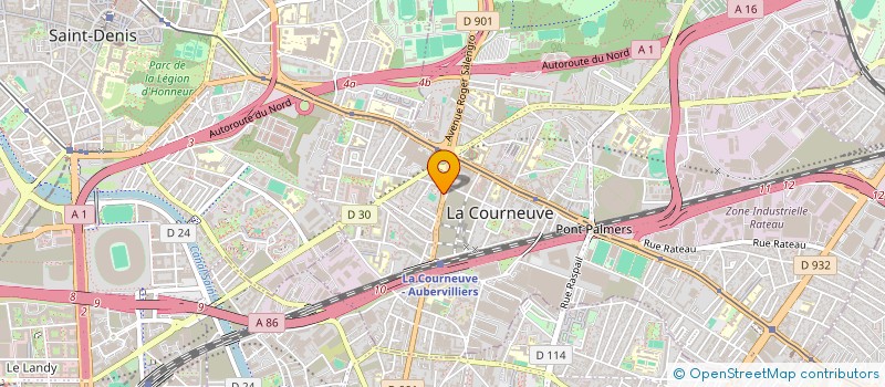 localisation de l'entreprise JUGESH HAIR CUTRTING à LA COURNEUVE