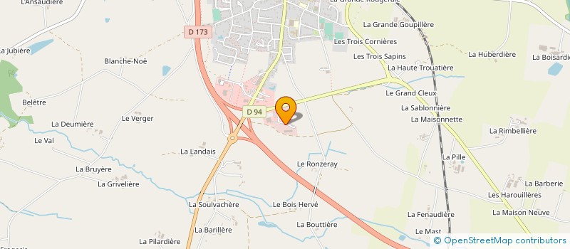 localisation de l'entreprise JUGUERO à MARTIGNE-FERCHAUD