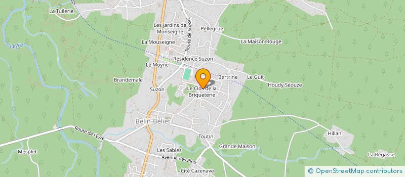 localisation de l'entreprise JUHALA  BELIN-BELIET