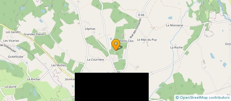 localisation de l'entreprise JUHEL TP à CHAMPSAC