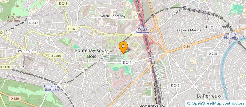 localisation de l'entreprise JUHMAN à FONTENAY-SOUS-BOIS