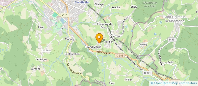 localisation de l'entreprise JUHULYS  CHAUFFAILLES