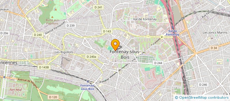 localisation de l'entreprise JUI JITSU CLUB DE FONTENAY à FONTENAY-SOUS-BOIS