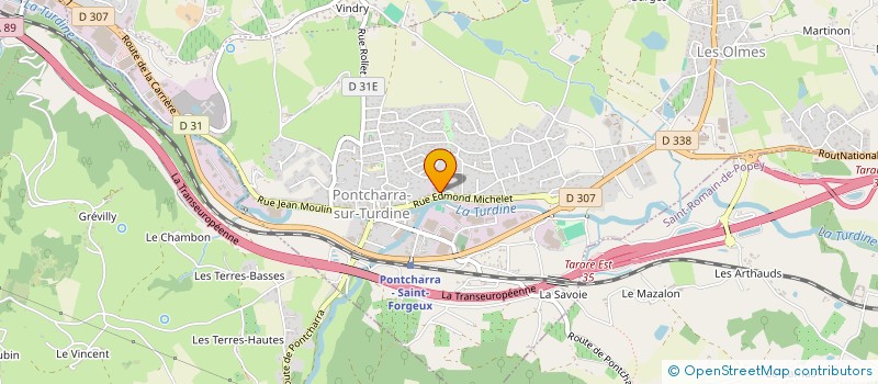 localisation de l'entreprise JUICY COFFEE ROASTERS  VINDRY-SUR-TURDINE