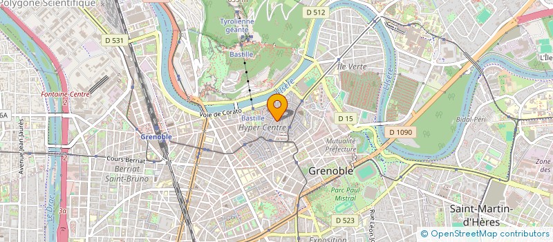 localisation de l'entreprise JUICY SARL à GRENOBLE