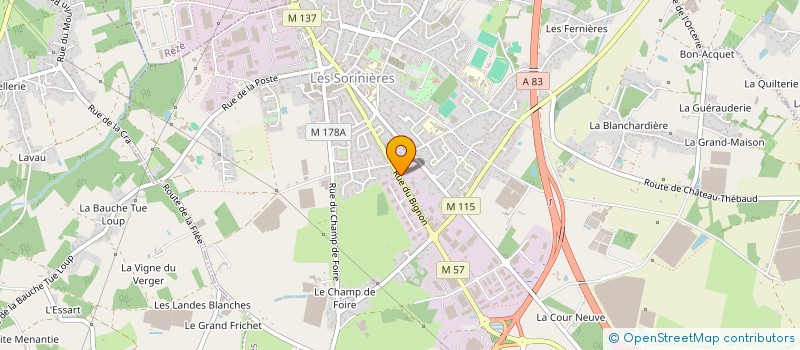localisation de l'entreprise JUIGNET ARMAND à LES SORINIERES
