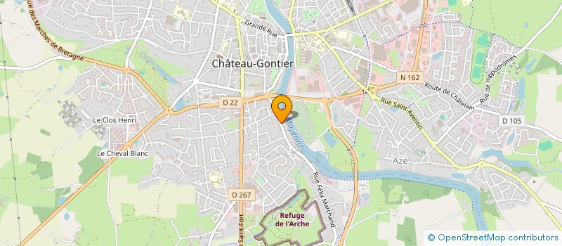 localisation de l'entreprise JUILLARD  CHATEAU-GONTIER-SUR-MAYENNE
