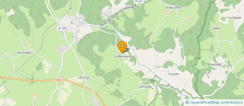 localisation de l'entreprise JUILLARD - BRUGIERE à VEBRET