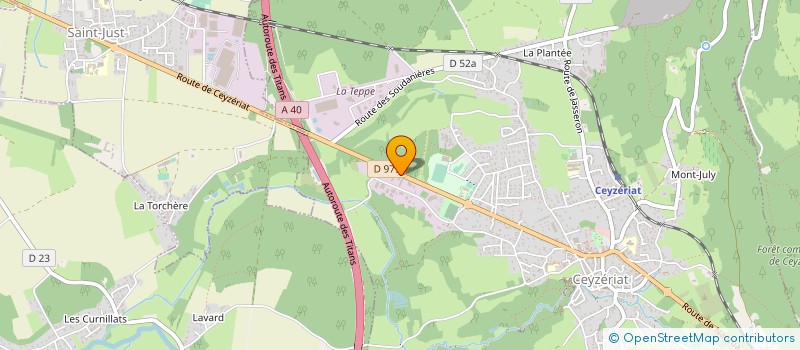 localisation de l'entreprise JUILLARD ENVIRONNEMENT à CEYZERIAT